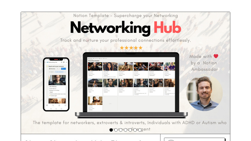Notion Networking Hub Landing Page