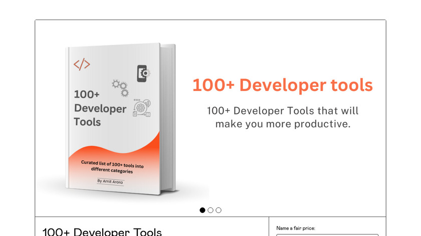 100+ Developer Tools Landing Page