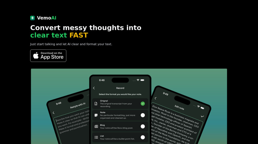 VemoAI Landing Page