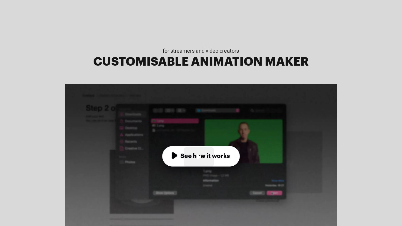 Profounder Landing page