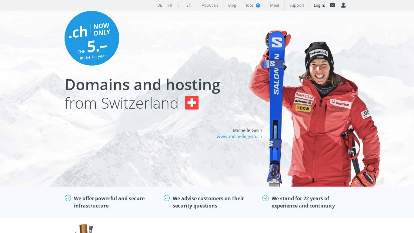 Hostpoint Landing page