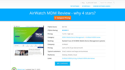 AirWatch Mobile Device Management image