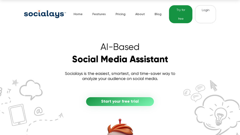 Socialays Landing Page