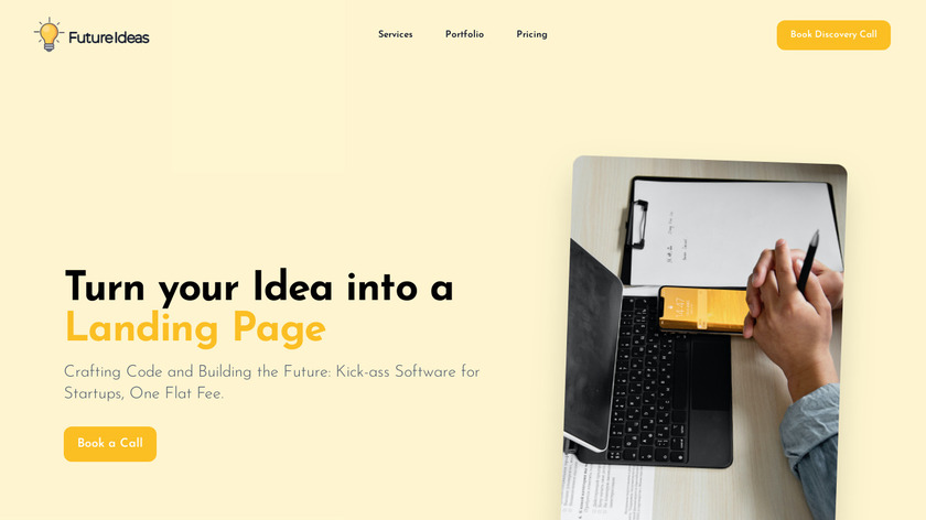 Future Ideas Landing Page