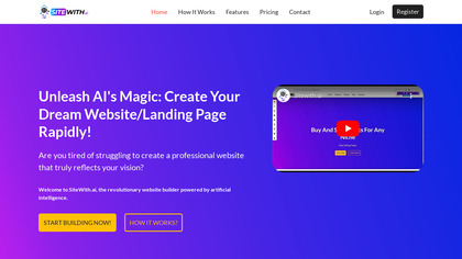Sitewith.ai screenshot