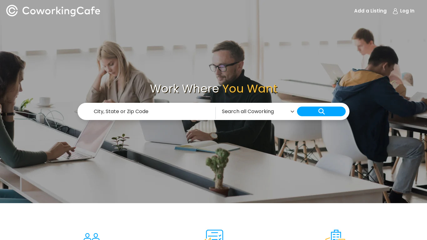 CoworkingCafe Landing page