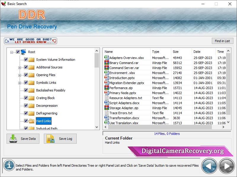 DigitalCameraRecovery.org Landing page