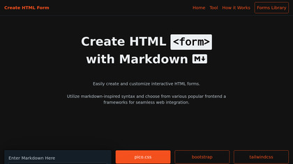 Create HTML Form image