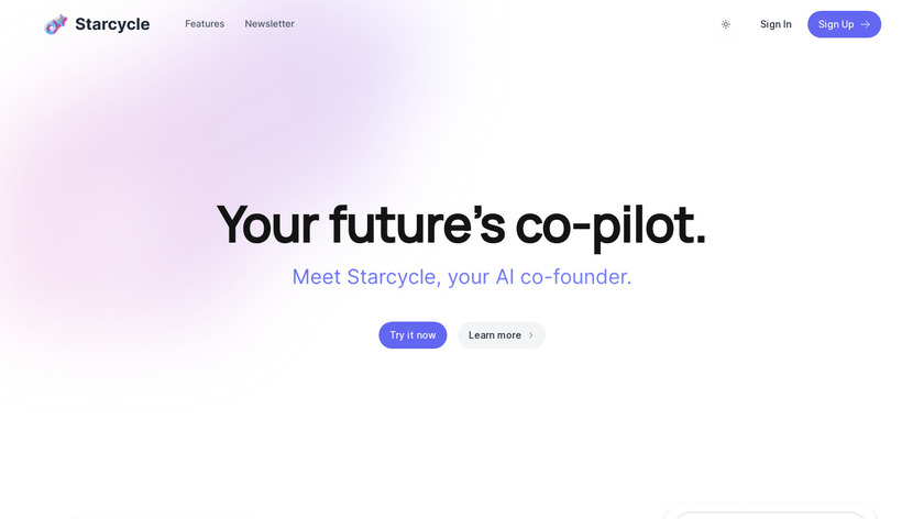 Starcycle Landing Page