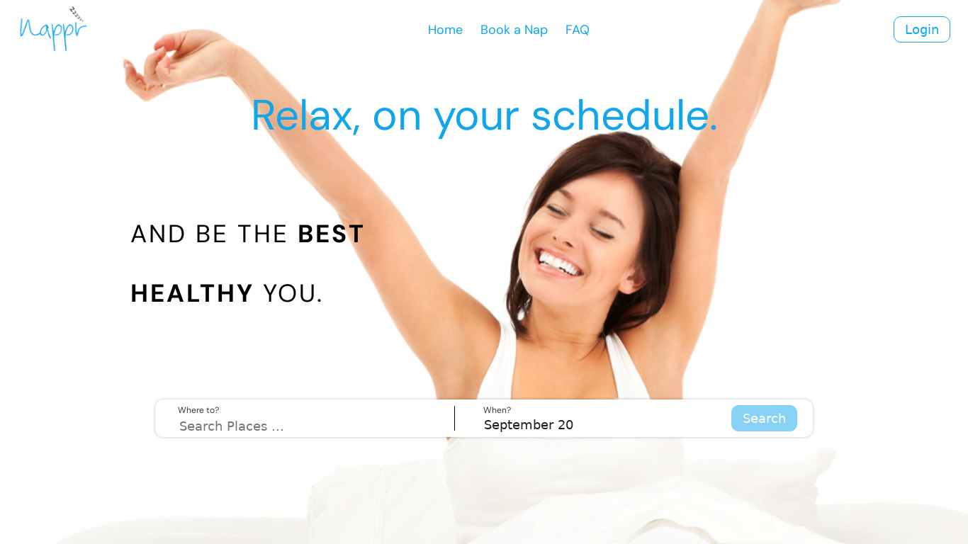 Nappr Landing page