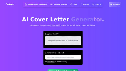 AI Cover Letter Generator by AIApply image