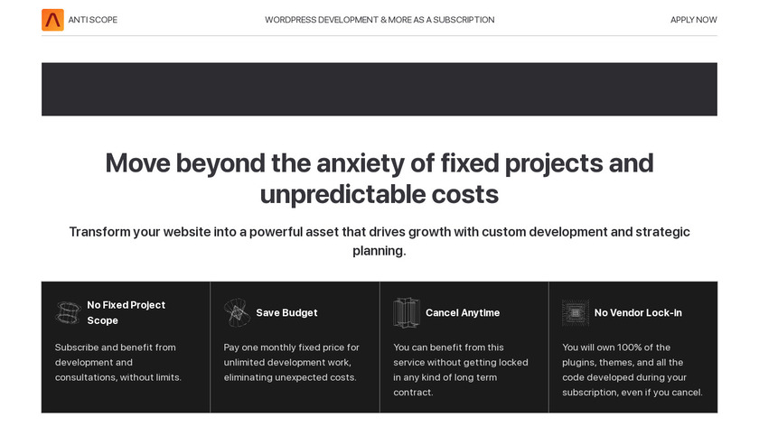Anti Scope Landing Page