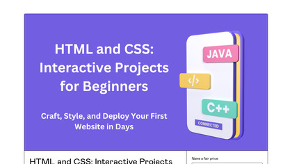 HTML and CSS: Interactive Projects image
