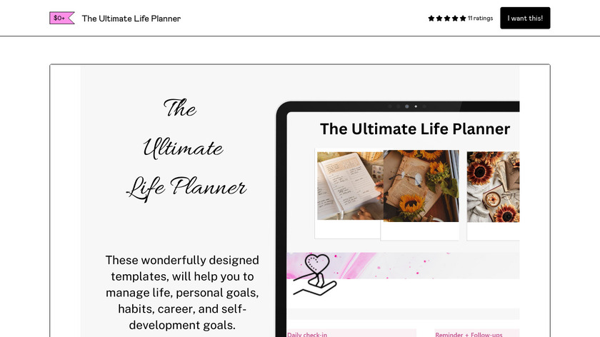 The Ultimate Life Planner Landing Page
