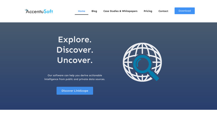 LinkScope Client Landing Page