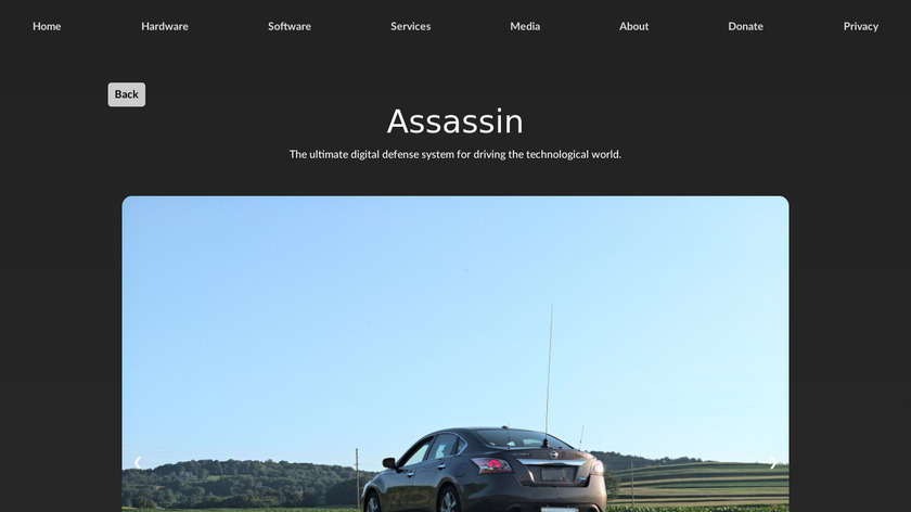 Assassin Landing Page