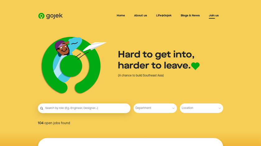 GO-JEK Landing Page