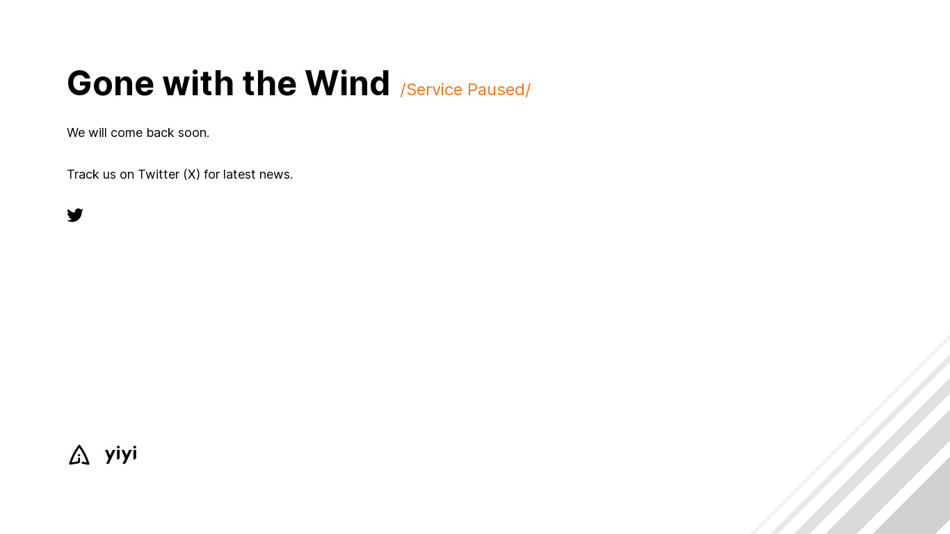 yiyi Landing page