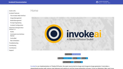 InvokeAI screenshot