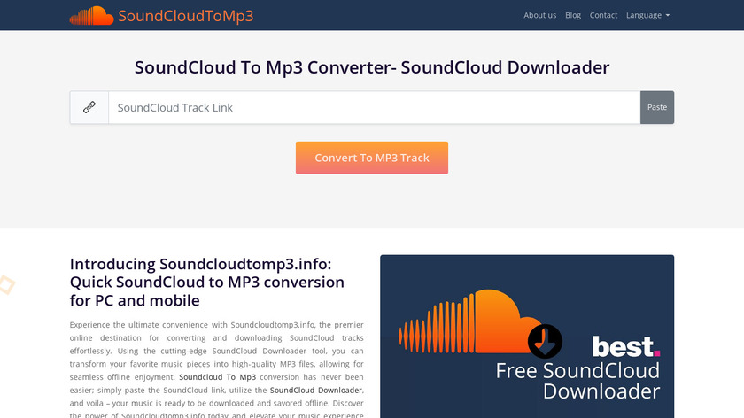 soundcloudtomp3.info Landing Page
