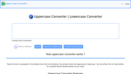 Uppercase Converter image