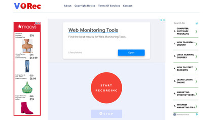 VORec - Online Voice Recorder image
