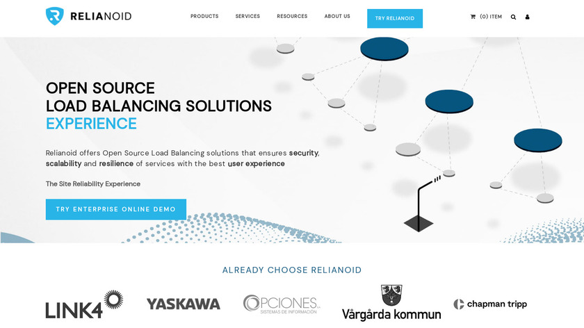 Relianoid Landing Page