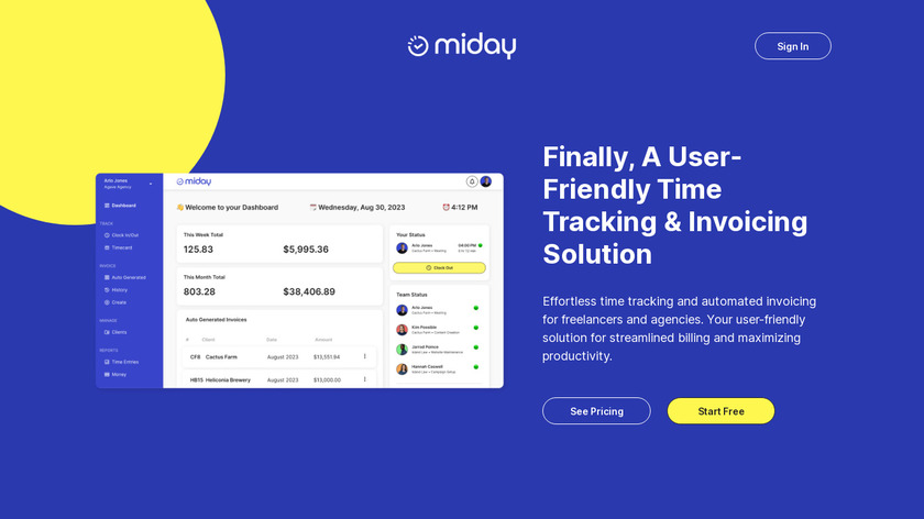 miday Landing Page