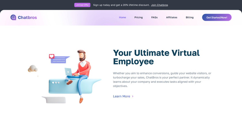 Chatbros AI Landing Page