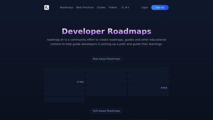 roadmap.sh screenshot