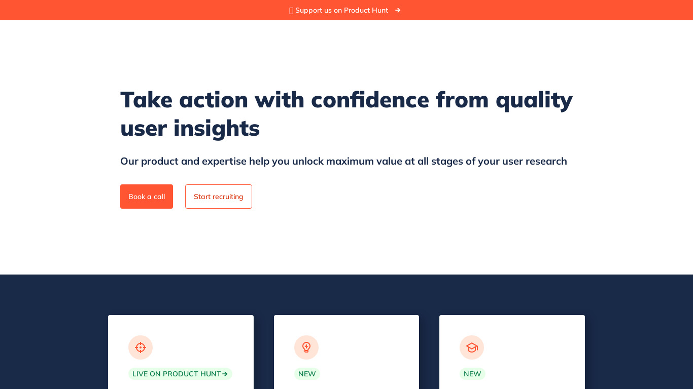 Tandemz.io Landing page