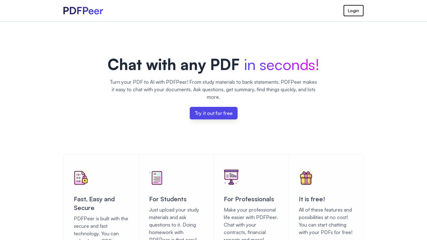 PDFPeer Landing Page