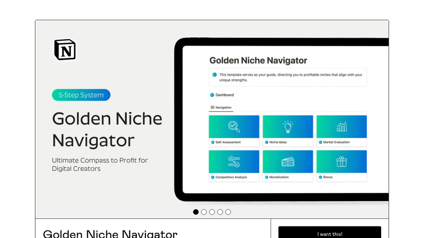 Golden Niche Navigator Landing Page