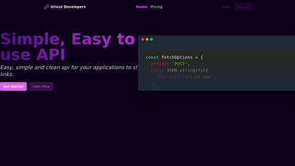 Urlcut Developer Portal image