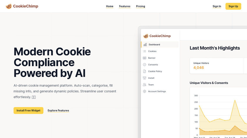 CookieChimp Landing Page
