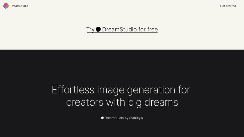 DreamStudio Landing Page