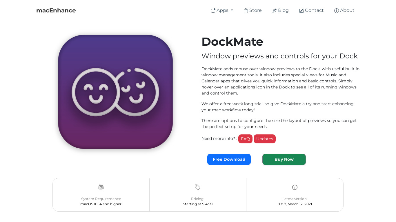 DockMate Landing page