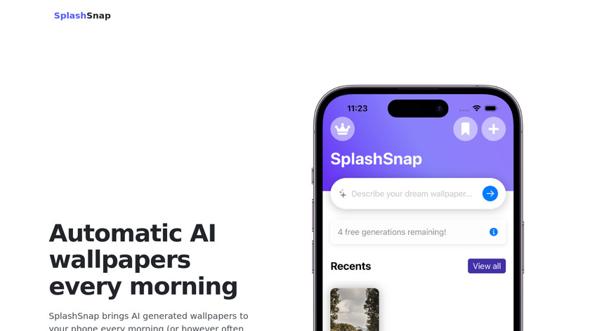 SplashSnap Landing Page