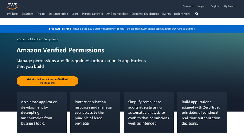 Amazon Verified Permissions Landing Page