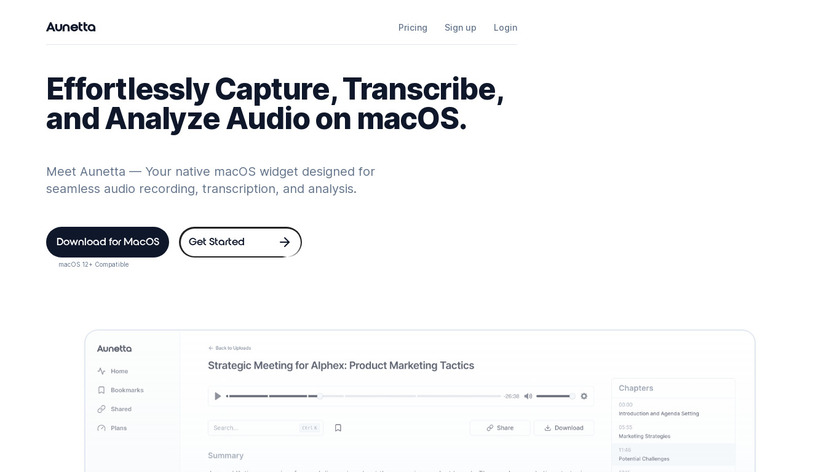 Aunetta Landing Page