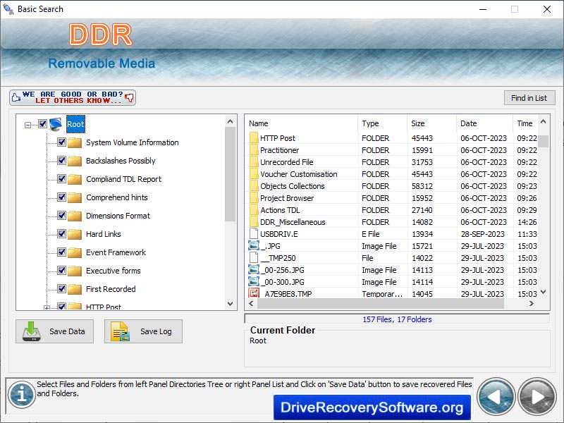 USB Media Data Recovery by DriveRecoverySoftware.org Landing page