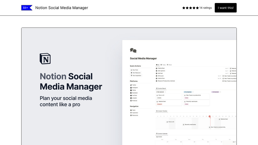 Social Media Manager Landing Page