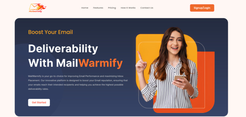 MailWarmify Landing Page