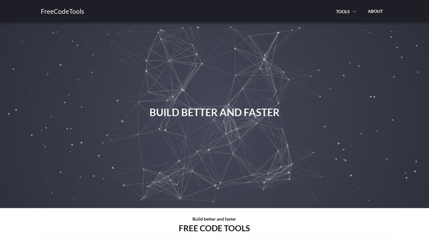 FreeCodeTools.org Landing Page