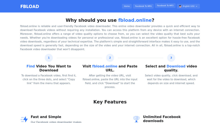 Fbload Online Landing Page