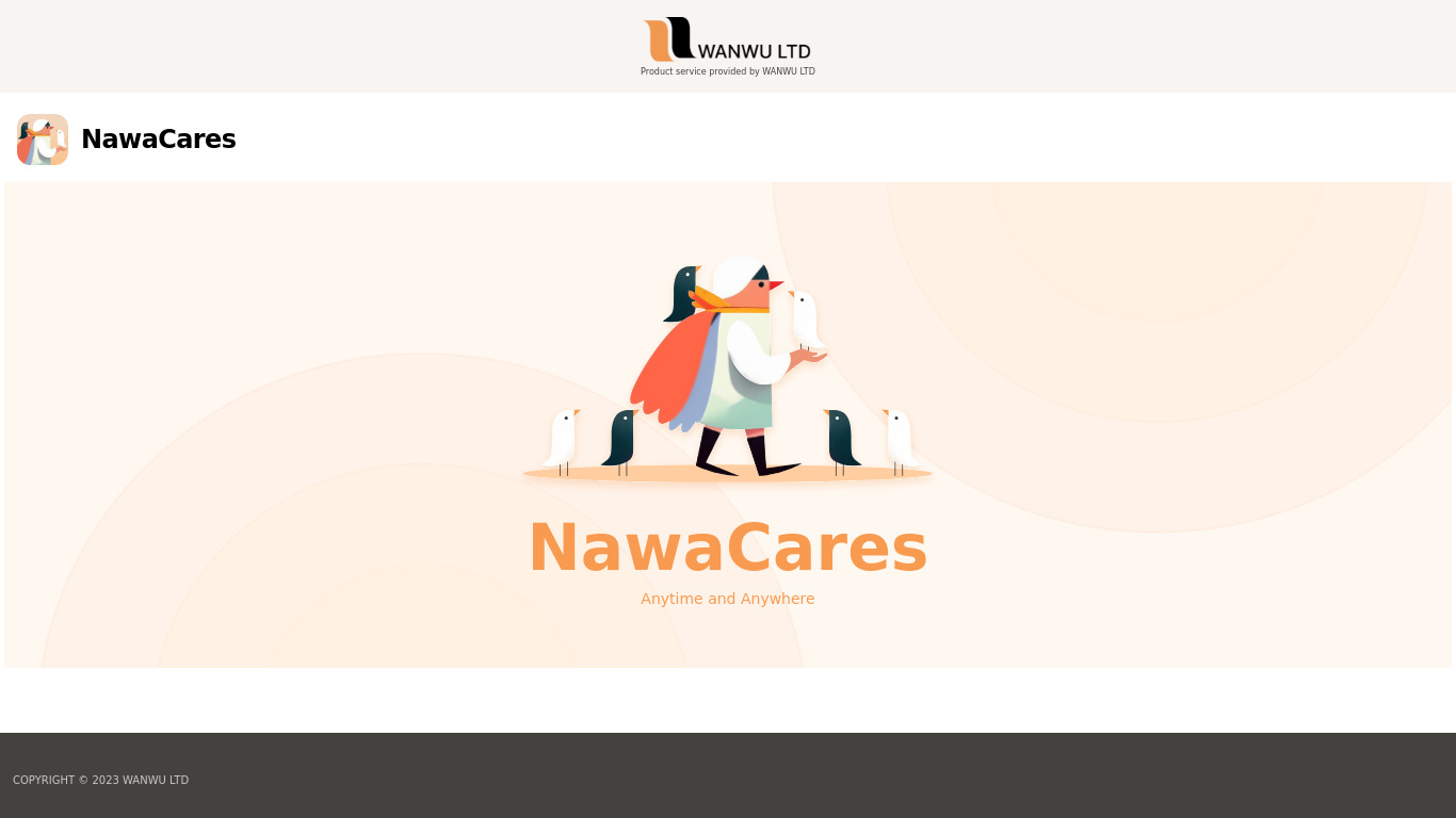 NawaCares Landing page