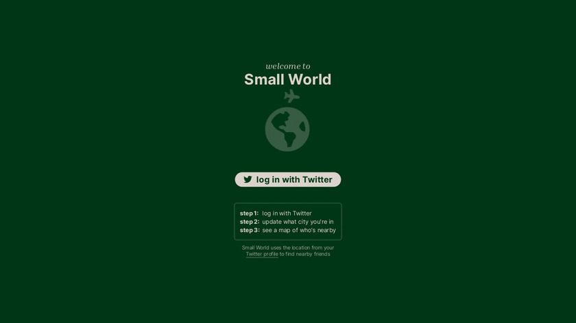 SmallWorld.Kiwi Landing Page