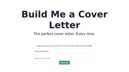 Build Me A Cover Letter image