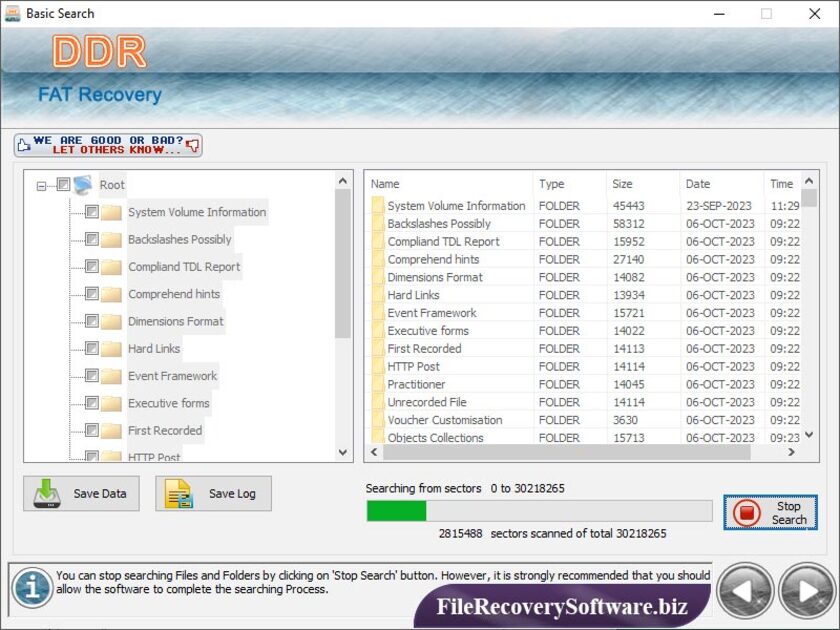 Fat File Recovery by FileRecoverySoftware.biz Landing Page
