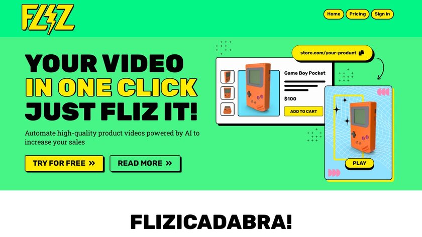 Fliz AI Landing Page
